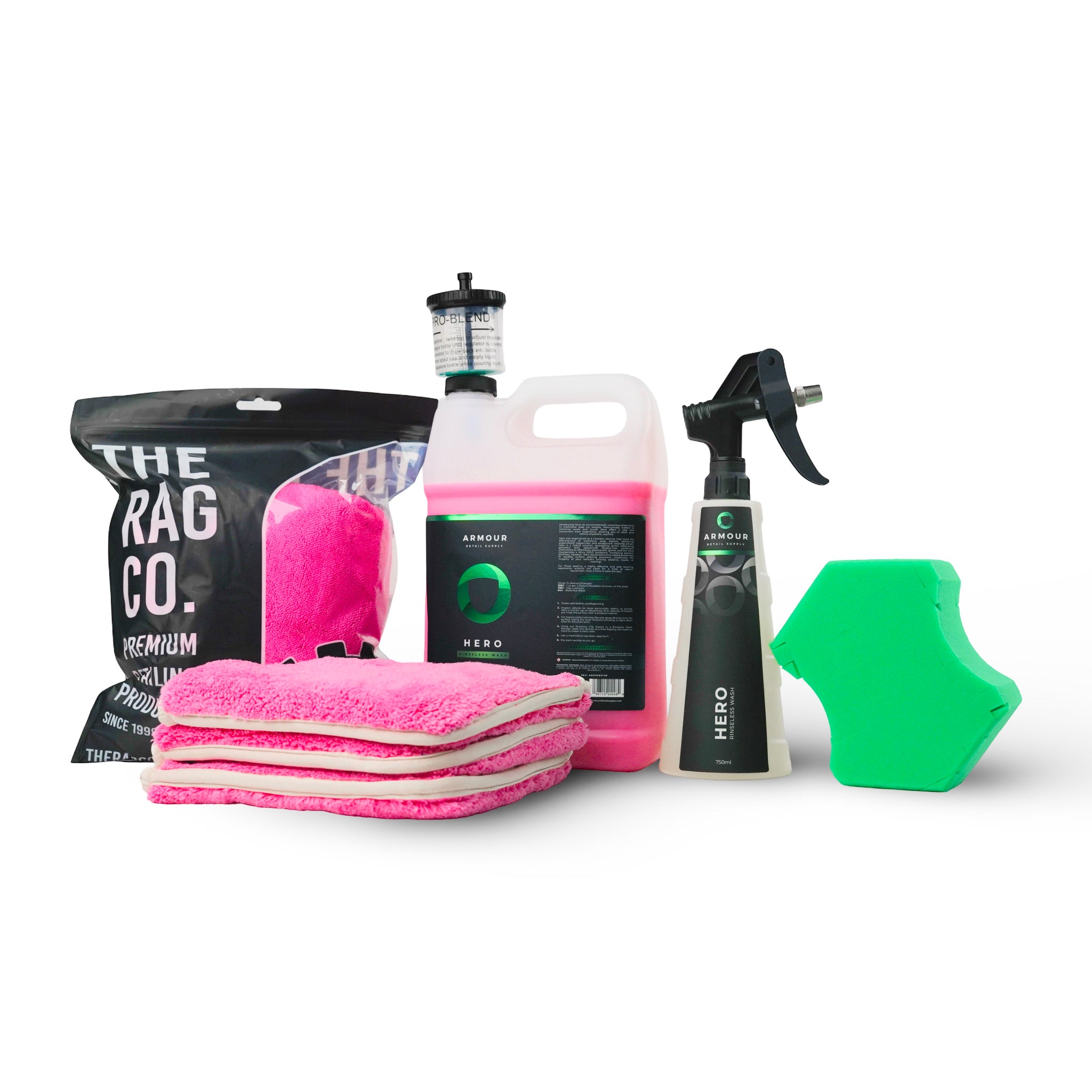 Armour Core Rinseless Package - High Quality Rinseless Wash Set