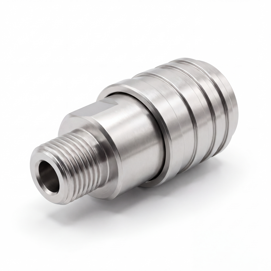Armour 1/4" Male Push Lock Coupler Quick Disconnect