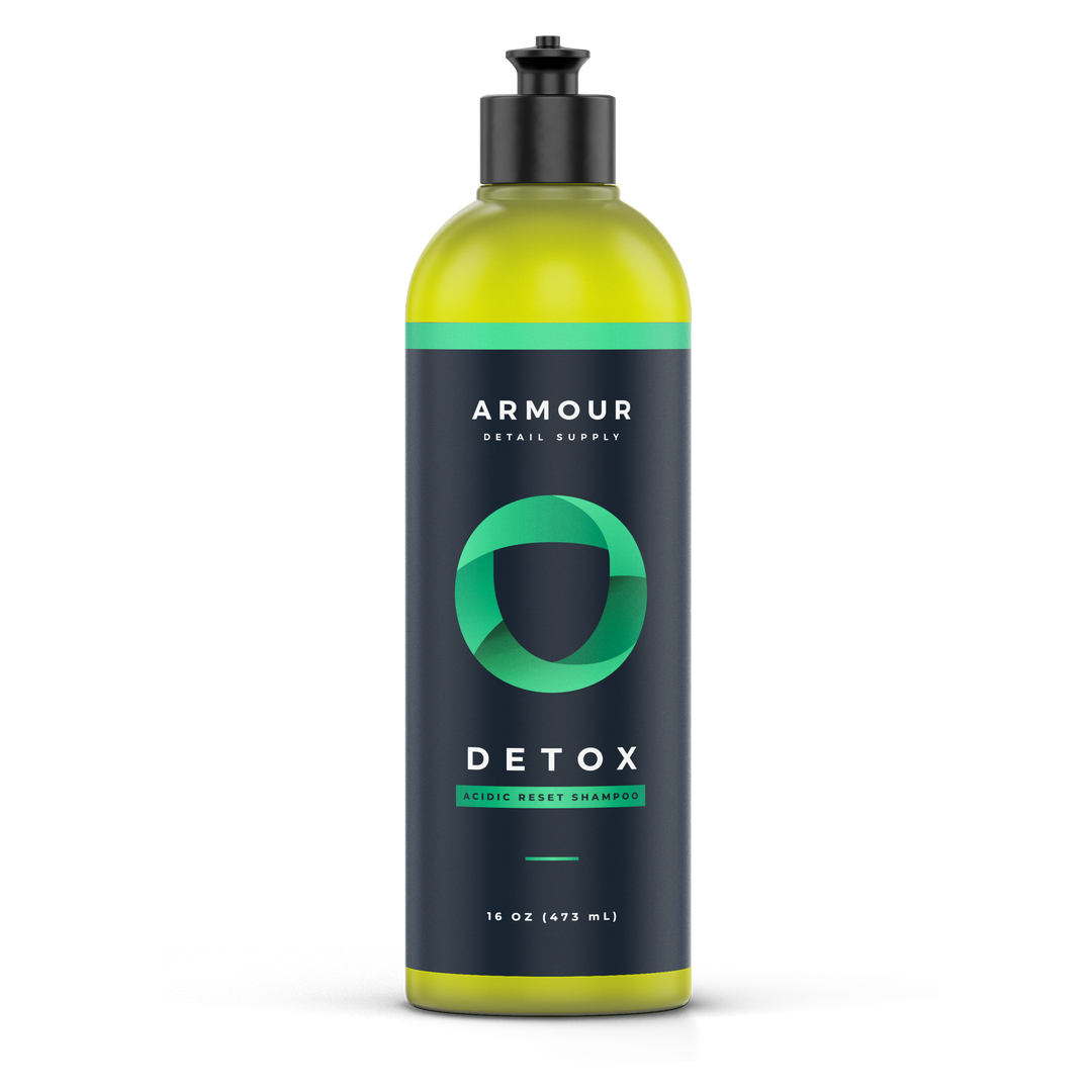 Armour DETOX acidic reset shampoo — 16 oz bottle, front label