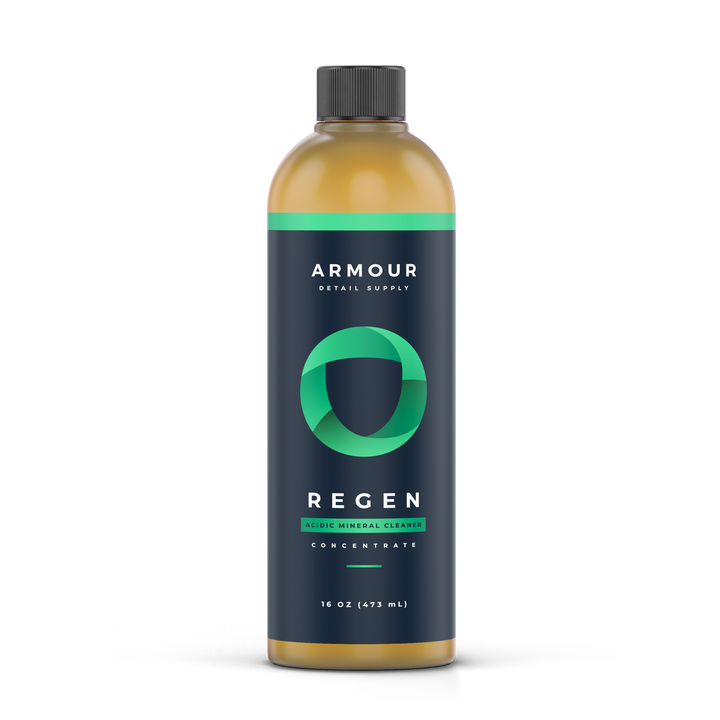 Armour REGEN acidic mineral cleaner concentrate — 16 oz bottle, front label